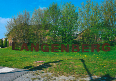Langenberg-Schriftzug am Ortseingang